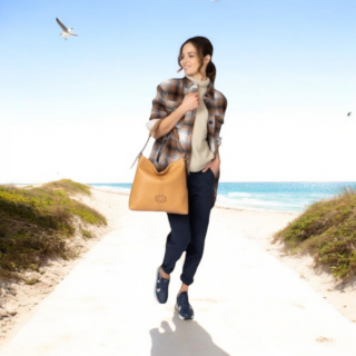 US Polo Assn. Τσάντα ώμου Sunshine Light Tan