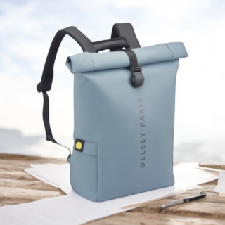 Delsey Σακίδιο πλάτης roll-top Turenne Blue Grey