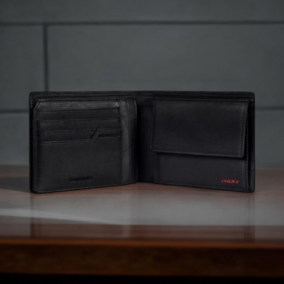 Samsonite PRO-DLX 6 SLG Ανδρικό Δερμάτινο Πορτοφόλι Μαύρο