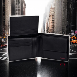 Samsonite PRO-DLX 6 SLG Ανδρικό Δερμάτινο Πορτοφόλι Μαύρο