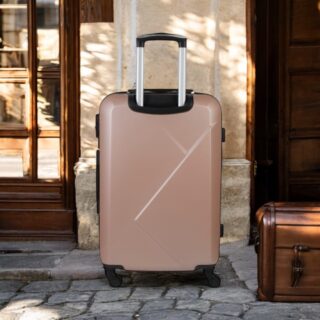 Βαλίτσα trolley Cardinal μικρή μεσαία 2011 50/60 cm ροζ χρυσό