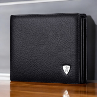 William Polo 218 Δερμάτινο Ανδρικό Πορτοφόλι Μαύρο