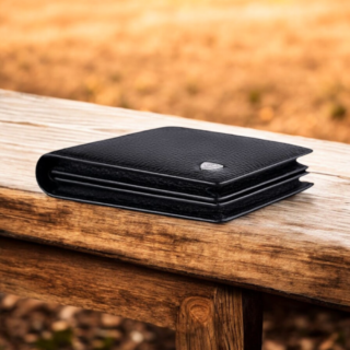 William Polo 218 Δερμάτινο Ανδρικό Πορτοφόλι Μαύρο