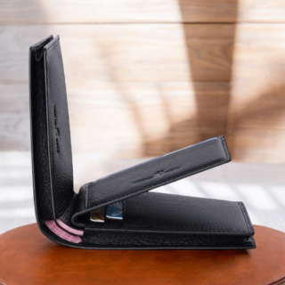 William Polo 218 Δερμάτινο Ανδρικό Πορτοφόλι Μαύρο