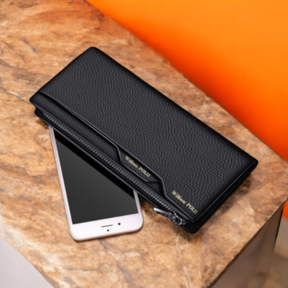 Δερμάτινο Ανδρικό πορτοφόλι William Polo 205255 black