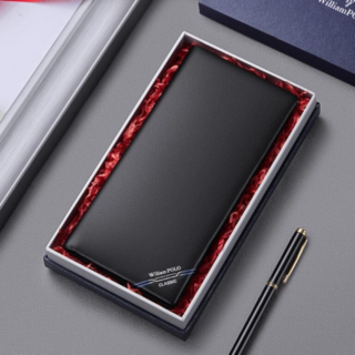 Δερμάτινο Ανδρικό πορτοφόλι William Polo 201536 black