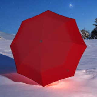 Knirps A.050 Ομπρέλα Χειροκίνητη Κόκκινη Compact