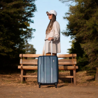 Βαλίτσα trolley Cardinal μεσαία 2012/60cm σκούρο μπ