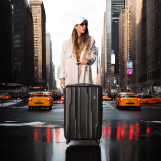 Βαλίτσα trolley Cardinal μεγάλη 2012/70cm μαύρη