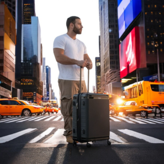 Βαλίτσα Σκληρή Επεκτάσιμη Cardinal (PP) μεσαία/μεγάλη 2019/60/70 cm μαύρο