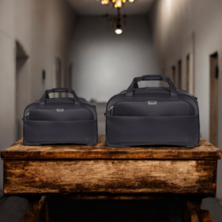 Σέτ μεσαίο μεγάλο Σακβουαγιάζ ταξιδίου με ρόδες (τροχοτσάντα) Cardinal 630+640 σκούρο μπλέ