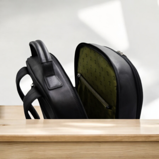 Earth-20-104, Δερμάτινο Σακίδιο Πλάτης Μαύρο