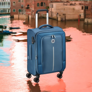 Delsey Βαλίτσα καμπίνας 55x35x24/29cm σειρά Caracas Night Blue