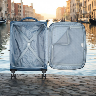 Delsey Βαλίτσα καμπίνας 55x35x24/29cm σειρά Caracas Night Blue