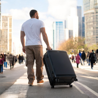 Βαλίτσα Σκληρή Επεκτάσιμη Cardinal (PP) μεγάλη 2019/70cm μαύρο