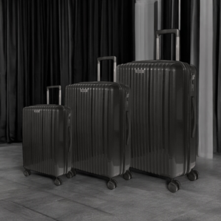 Βαλίτσες Σκληρές Άθραυστες με Επέκταση (σέτ 3 τεμαχίων) Cardinal (PP) 2018 μαύρο