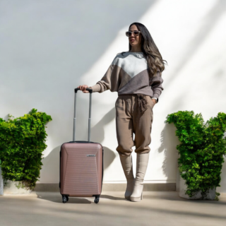 Βαλίτσα trolley Cardinal καμπίνας 2009/50cm ροζ χρυσό