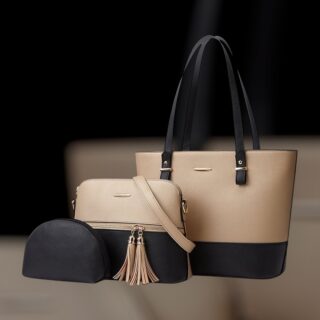 Γυναικείο σετ τσάντας χιαστί/ώμου/νεσεσέρ Cardinal 2003 black/gold