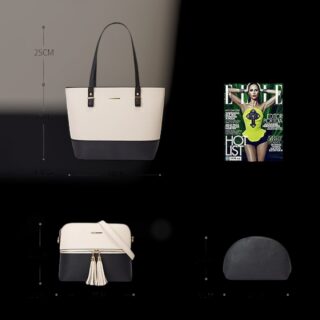 Γυναικείο σετ τσάντας χιαστί/ώμου/νεσεσέρ Cardinal 2003 black/gold