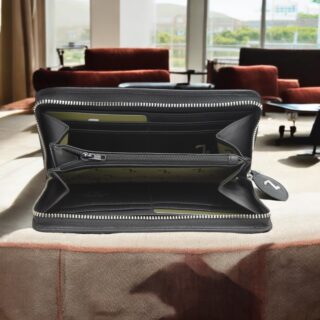 Orion-75-017, Γυναικείο Δερμάτινο Πορτοφόλι Μαύρο