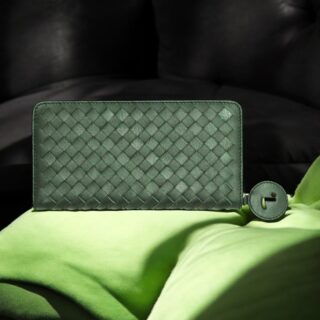 Orion-75-017, Γυναικείο Δερμάτινο Πορτοφόλι Πράσινο