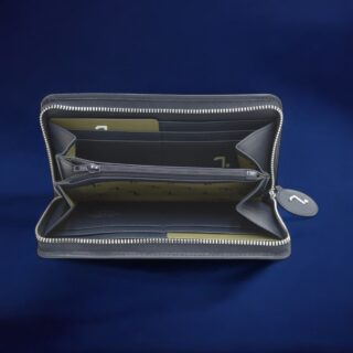 Orion-75-017, Γυναικείο Δερμάτινο Πορτοφόλι Μπλέ