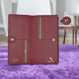 Orion-75-020, Γυναικείο Δερμάτινο Πορτοφόλι Κόκκινο