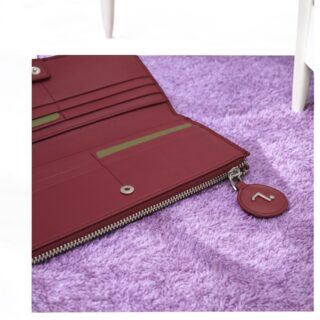 Orion-75-020, Γυναικείο Δερμάτινο Πορτοφόλι Κόκκινο