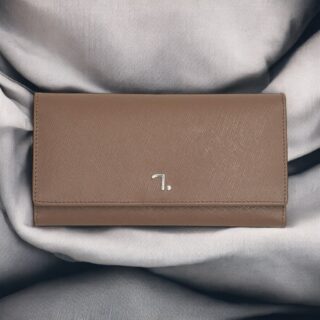 Saturn-75-018, Γυναικείο Δερμάτινο Πορτοφόλι Μπέζ