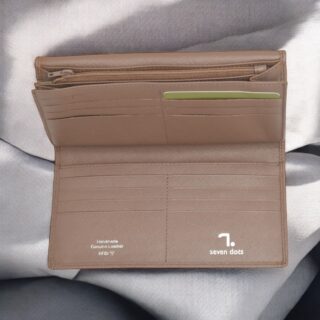 Saturn-75-018, Γυναικείο Δερμάτινο Πορτοφόλι Μπέζ