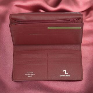 Saturn-75-018, Γυναικείο Δερμάτινο Πορτοφόλι Κόκκινο