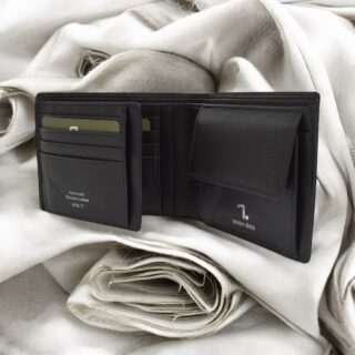 Orion-70-001, Δερμάτινο Πορτοφόλι Μαύρο