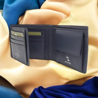 Orion-70-001, Δερμάτινο Πορτοφόλι Μπλέ