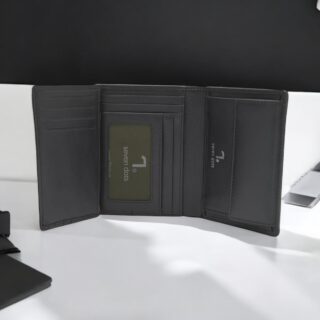 Orion-70-003, Δερμάτινο Πορτοφόλι Μαύρο