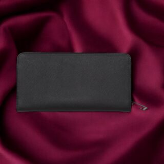 Saturn-75-017, Γυναικείο Δερμάτινο Πορτοφόλι Μαύρο