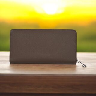 Saturn-75-017, Γυναικείο Δερμάτινο Πορτοφόλι Μπέζ