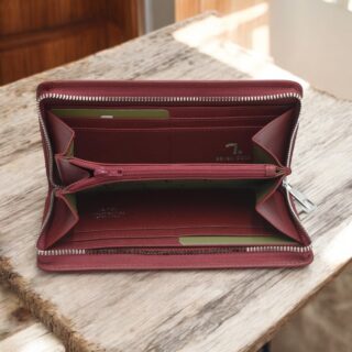 Saturn-75-017, Γυναικείο Δερμάτινο Πορτοφόλι Κόκκινο