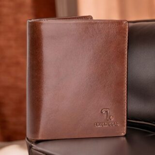 Mercury-71-010, Δερμάτινο Πορτοφόλι Κονιάκ