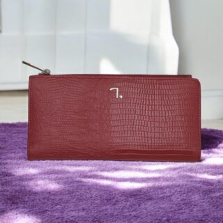 Venus-75-020, Lizard print, Γυναικείο Δερμάτινο Πορτοφόλι Κόκκινο