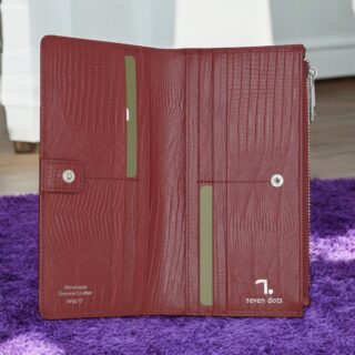 Venus-75-020, Lizard print, Γυναικείο Δερμάτινο Πορτοφόλι Κόκκινο