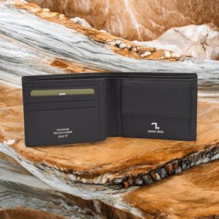 Saturn-70-001, Δερμάτινο Πορτοφόλι Μαύρο