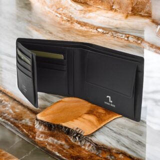 Saturn-70-001, Δερμάτινο Πορτοφόλι Μαύρο