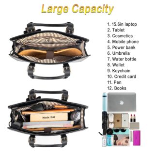 Γυναικείο σετ τσάντας Laptop 15,6″ χιαστί/ώμου/ νεσεσέρ Matein 1310 black