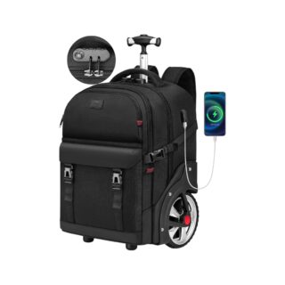 Σακίδιο πλάτης Τροχήλατο 52L Laptop 17” Matein 1003 μαύρο