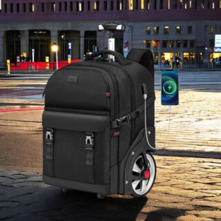 Σακίδιο πλάτης Τροχήλατο 52L Laptop 17” Matein 1003 μαύρο