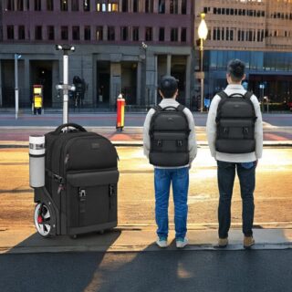 Σακίδιο πλάτης Τροχήλατο 52L Laptop 17” Matein 1003 μαύρο