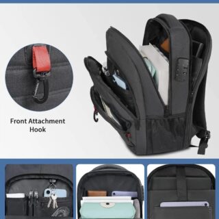 Σακίδιο πλάτης 30L Laptop 17,3” Matein 1425 μαύρο