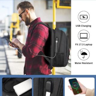 Σακίδιο πλάτης 30L Laptop 17,3” Matein 1425 μαύρο