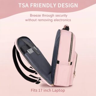 Γυναικείο Σακίδιο πλάτης 17.3″ Laptop 35L Matein 1418 ροζ