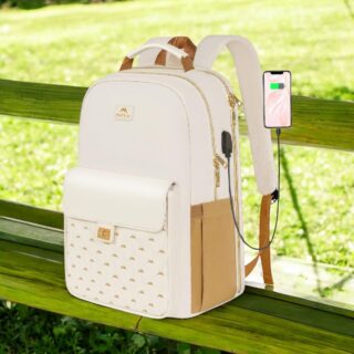 Γυναικείο Σακίδιο πλάτης 17.3″ Laptop 35L Matein 1426 μπεζ